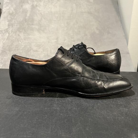 Mezlan Shoes Mens Size 13 Black Leather Carmichael Lace Up Dress Formal Spain main image 5